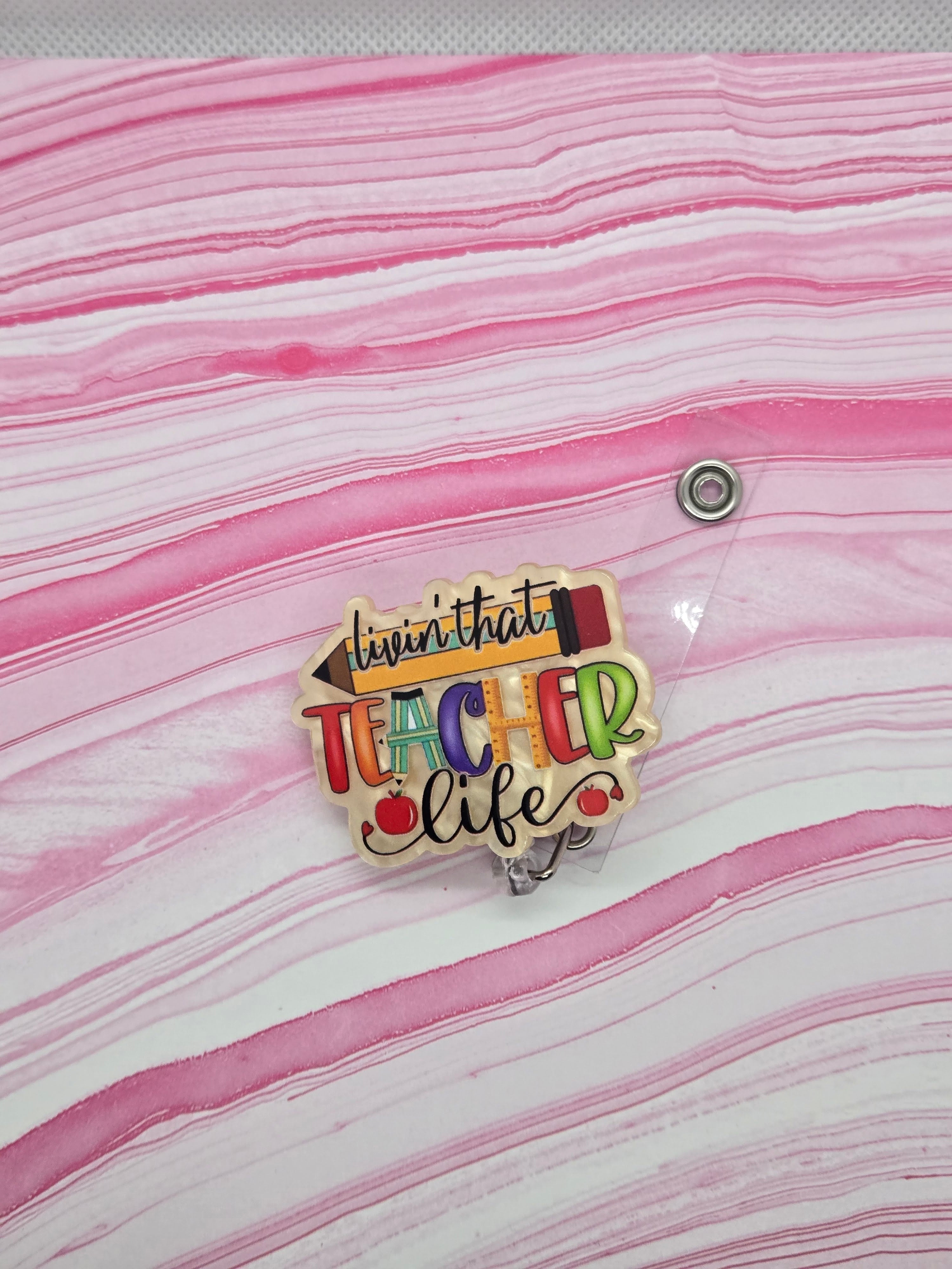 Badge reel teacher-1
