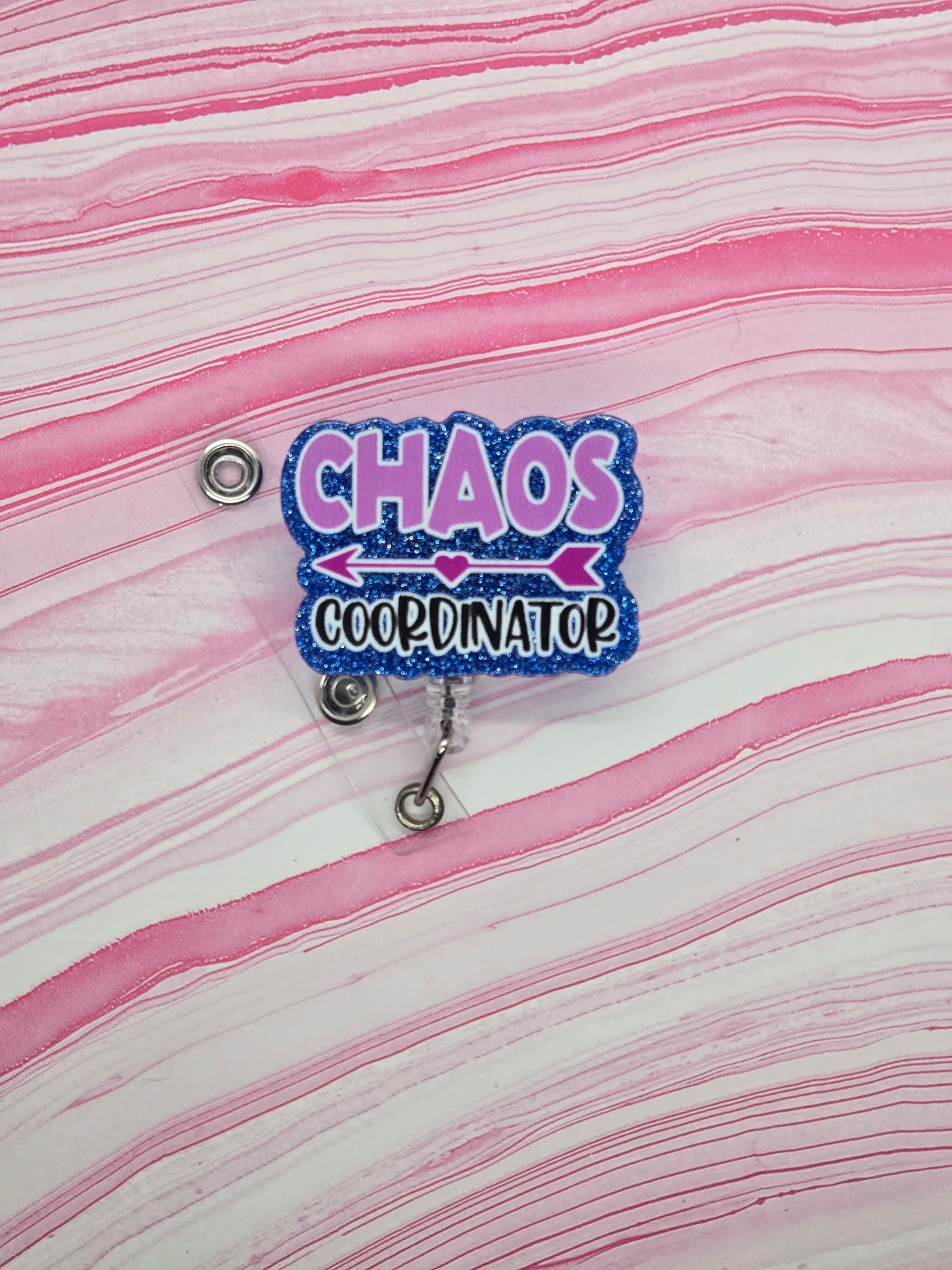 Badge reel Chaos Coordinator