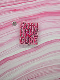 Badge reel Faith Hope Cure