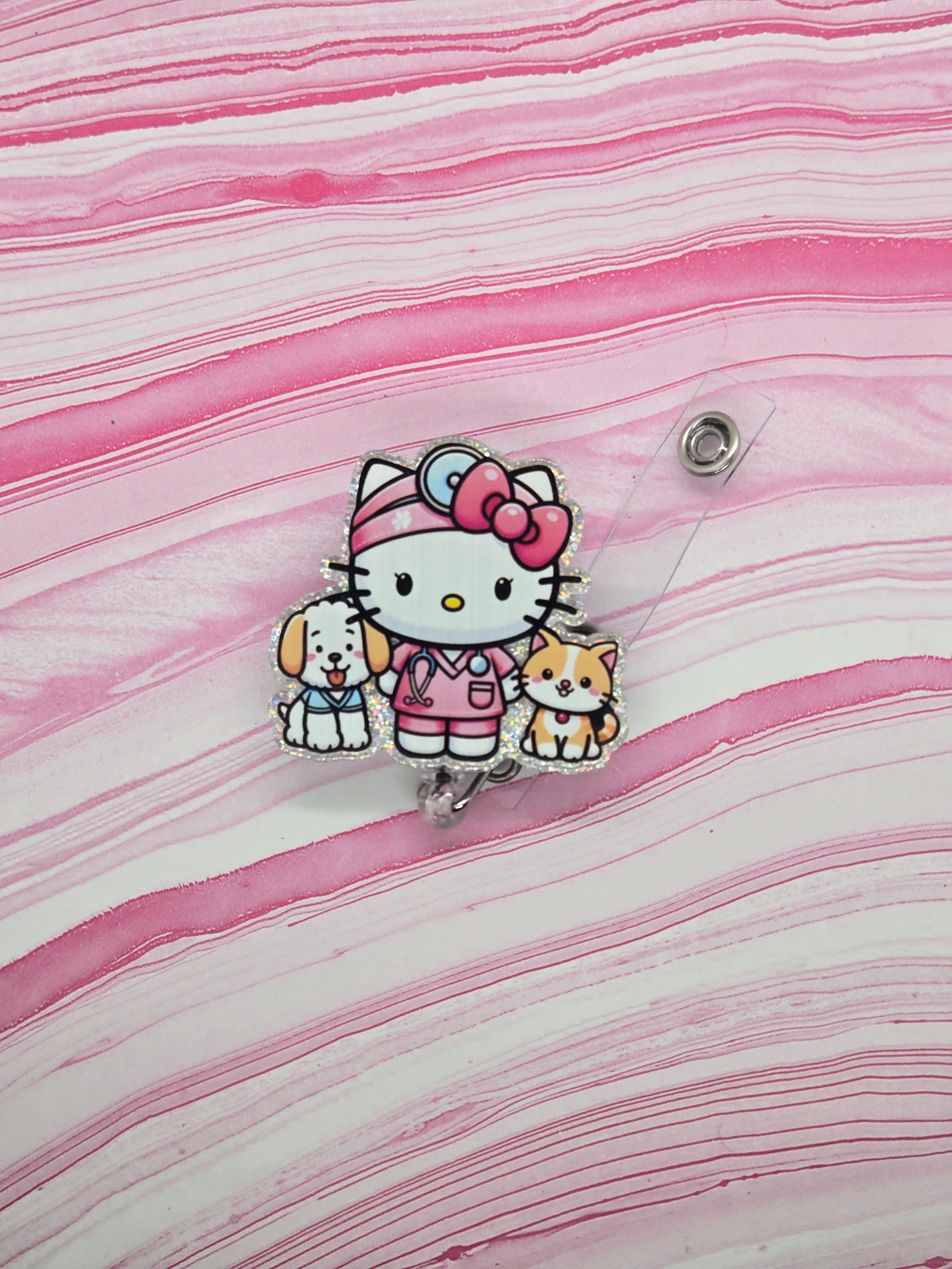 Badge reel Hello Kitty