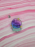 Badge reel Crystal ball